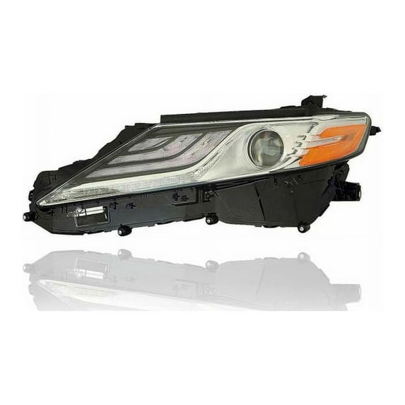 Headlight Assembly - Compatible/Replacement for '18-20 Toyota Camry, 18-19 Hybrid XLE - LED Chrome Interior Without Auto Level Control - Left Hand - Driver - 8115006D70 - CAPA