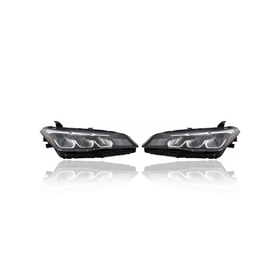 Headlight Assembly - Compatible/Replacement for '19-22 Toyota Avalon XLE/Hybrid - LED - Pair, Left Driver + Right Passenger Set - 8111007201, 8115007201