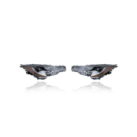 Headlight Assembly - Compatible/Replacement for '20-21 Toyota Corolla Sedan L/LE (North American Built) LED Standard Grade - Pair, Left Driver + Right Passenger Set - 8111002S30, 8115002S30 - CAPA