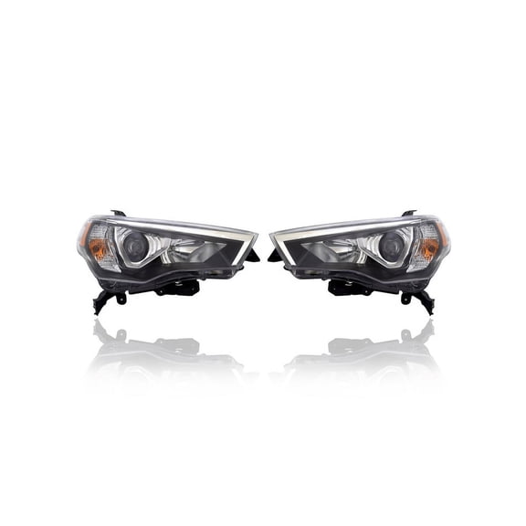 Headlight Assembly - Compatible/Replacement for '21-23 Toyota 4Runner Limited/Nightshade/TRD Pro - LED Light/Highbeam - Pair, Left Driver + Right Passenger Set - 8114035620, 8107035610 CAPA