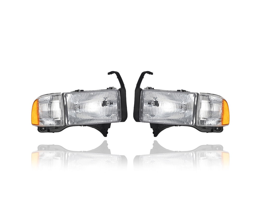 Headlight Assembly - Compatible/Replacement for '94-02 Dodge Pickup ...