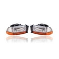 thumbnail image 1 of Headlight Assembly - Compatible/Replacement for '98-04 Dodge Dakota, 98-03 Durango - With Corner Lamp - Pair, Left Driver + Right Passenger Set - 55055110AI, 55055111AI - CAPA, 1 of 4