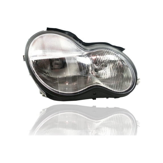 Headlight Assembly - Compatible/Replacement for '01-04 Mercedes-Benz W203 C-Class Sedan/Wagon - Halogen - Right Hand - Passenger - 2038201061