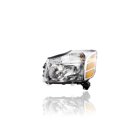 Headlight Assembly - Compatible/Replacement for '04-07 Nissan Armada Titan - Left Hand - Driver - 260607S026 CAPA