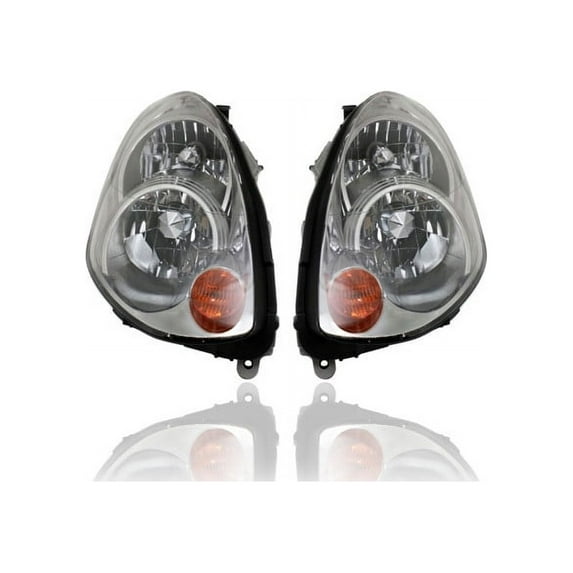 Headlight Assembly - Compatible/Replacement for '05-06 Infiniti G35 Sedan - Xenon - Pair, Left Driver + Right Passenger Set - 26010AC70A, 26060AC70A
