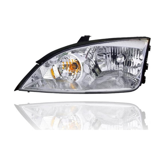 Headlight Assembly - Compatible/Replacement for '05-07 Ford Focus Sedan/Hatchback/Wagon - Halogen - Left Hand - Driver - 7S4Z13008F