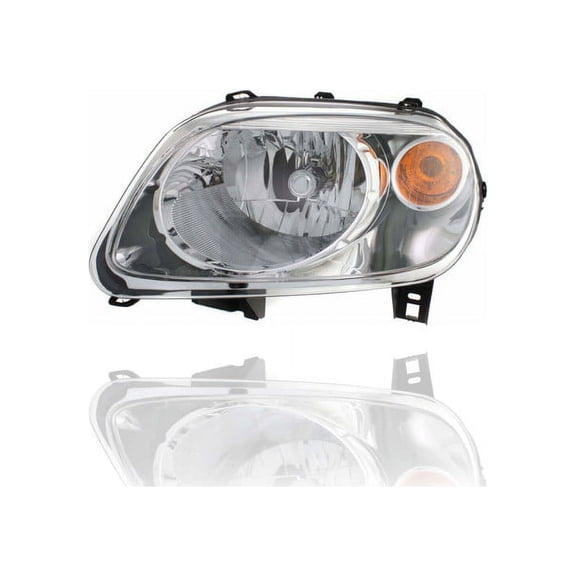 Headlight Assembly - Compatible/Replacement for '06-11 Chevrolet HHR - Chrome Interior Bezel - Left Hand - Driver - 15827441 CAPA