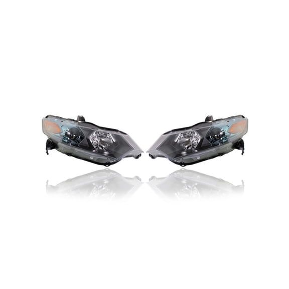 Headlight Assembly - Compatible/Replacement for '10-11 Honda Insight - Pair, Left Driver + Right Passenger Set - 33100TM8A01, 33150TM8A01 - CAPA
