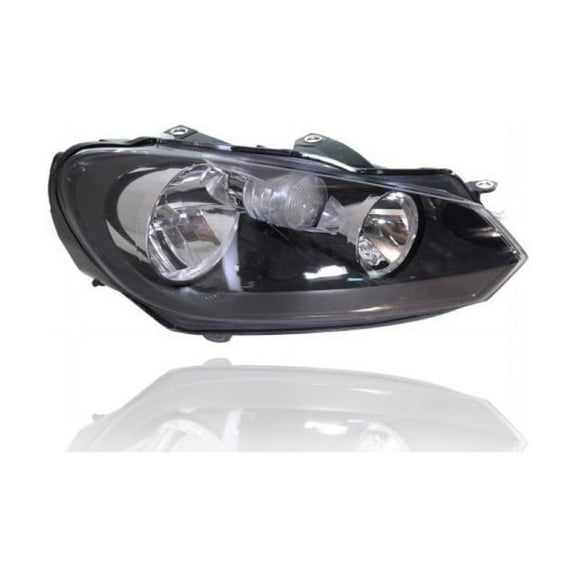 Headlight Assembly - Compatible/Replacement for '10-14 VW Volkswagen Golf GTI - Halogen - Right Hand - Passenger - 5K0941006C - CAPA