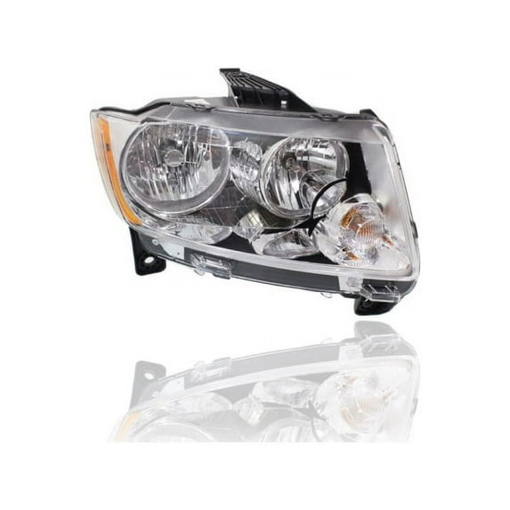 Headlight Assembly - Compatible/Replacement for '11-13 Jeep Grand Cherokee Laredo-Only - Halogen - Right Hand - Passenger - 55079378AF