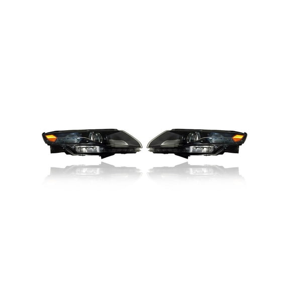 Headlight Assembly - Compatible/Replacement for '11-15 Chevrolet Volt - Halogen - Pair, Left Driver + Right Passenger Set - 22902126, 22902127 CAPA