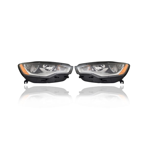 Headlight Assembly - Compatible/Replacement for '12-14 Audi A6/S6 - Halogen - Pair, Left Driver + Right Passenger Set - 4G0941004P, 4G0941003P - CAPA