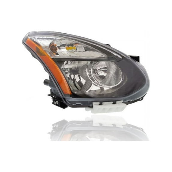Headlight Assembly - Compatible/Replacement for '14-15 Nissan Rogue Select-S - Halogen With Black-Bezel - Right Hand - Passenger - 260101VX0A