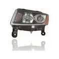 thumbnail image 1 of Headlight Assembly - Compatible/Replacement for '14-16 Jeep Grand Cherokee - Standard, Black - Left Hand - Driver - 68236109AE, 1 of 2