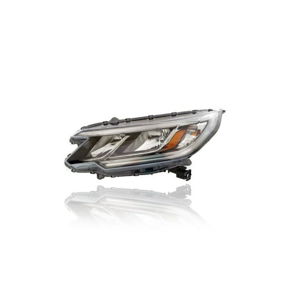 Headlight Assembly - Compatible/Replacement for '15-16 Honda CR-V LX - Halogen Without LED Daytime Running Light - Left Hand - Driver - 33150T1WA11