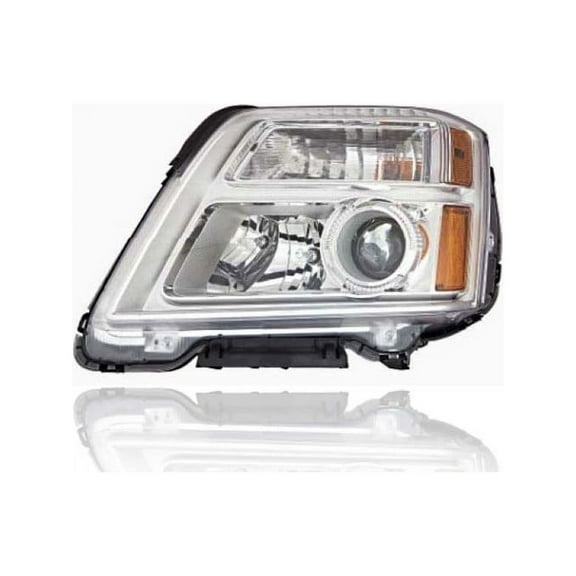 Headlight Assembly - Compatible/Replacement for '16-17 GMC Terrain SL/SLE/SLT - Chrome Bezel - Left Hand - Driver - 84064626