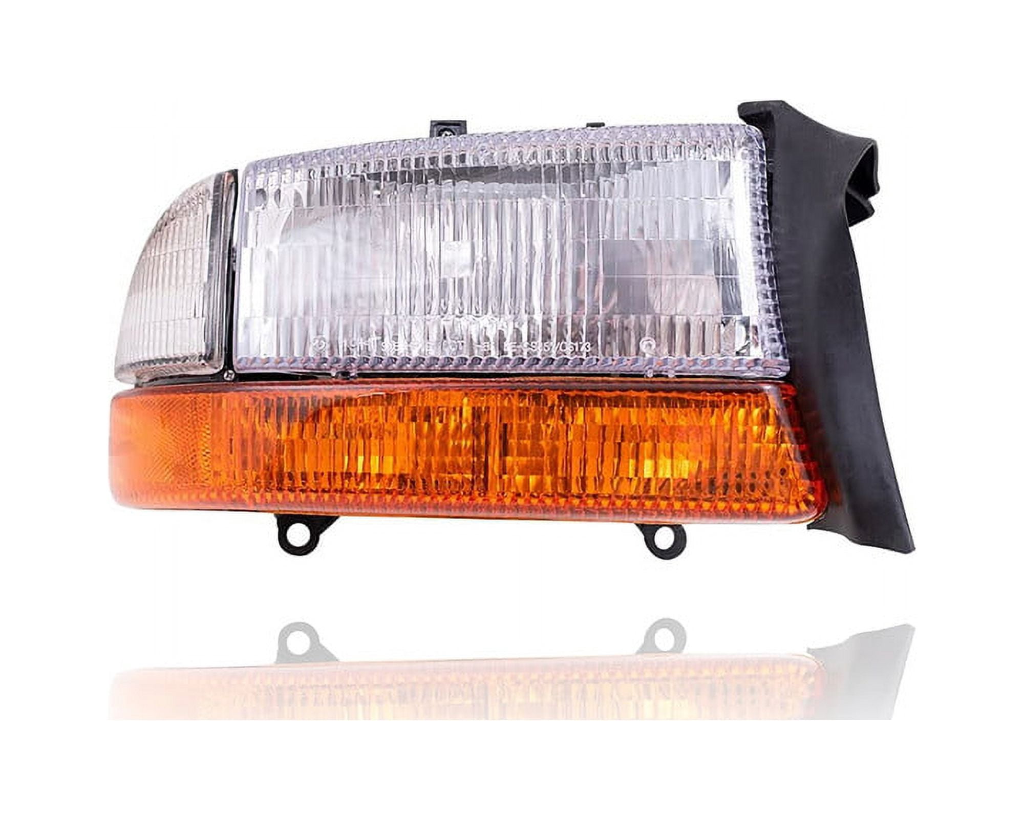 ANZO 111591 Crystal Plank Style Headlights for 97-04 Dodge Dakota/98-03