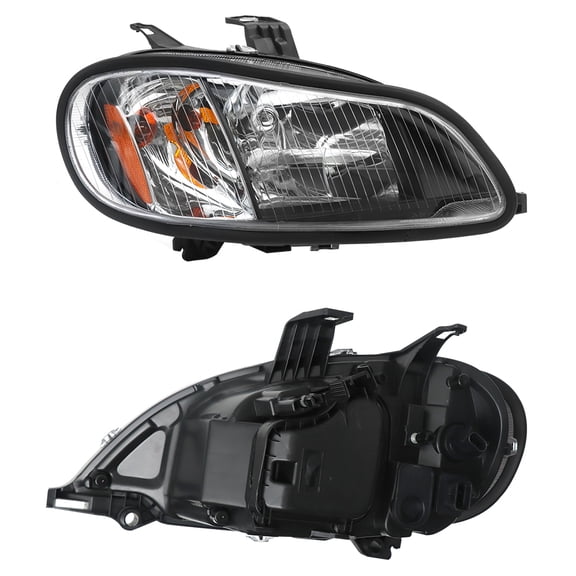 Headlight Assembly Compatible With Freightliner M2 2004-2013 Black driver side