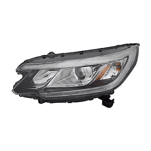 Headlight Assembly Compatible With Honda CR-V Touring 2015 2016 Left/Driver Side CAPA Certified Halogen Headlamps including Bulbs with LED DRL Partslink:HO2502170 OEM:33150-T1W-A21
