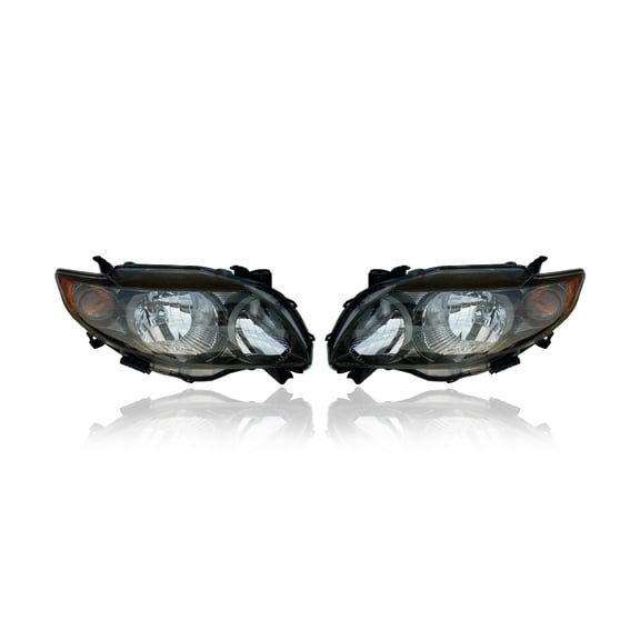 Headlight Assembly - Cooling Direct Fit/For 09-10 Toyota Corolla S/XRS USA Build - Both Pair Left Driver Right Passenger (CAPA-Certified) - 8111002680, 8115002680