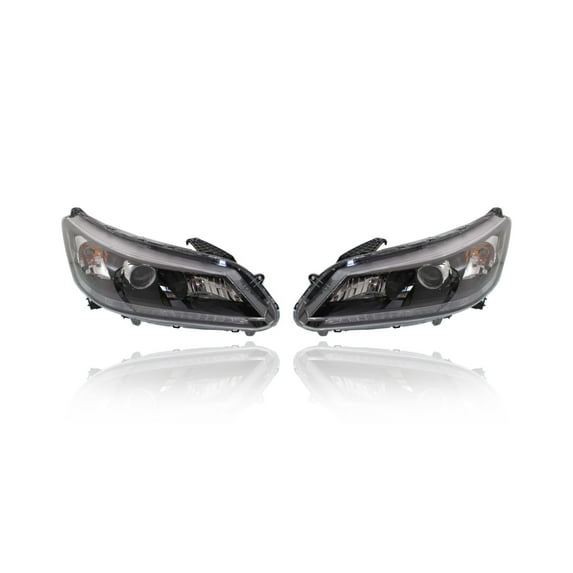 Headlight Assembly - Cooling Direct Fit/For 13-15 Honda Accord Sedan 4Cy - Halogen Type, Both Pair Left Right Set, NSF Certified - 33100T2AA01, 33150T2AA01 Fits select: 2013-2015 HONDA ACCORD LX