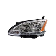 Headlight Assembly - Cooling Direct Fit/For 13-15 Nissan Sentra - Halogen With LED Accent, Right Hand Passenger, CAPA Certified