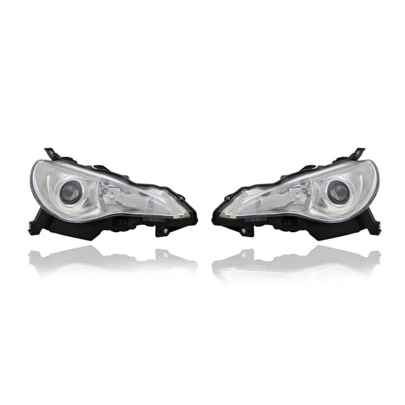 Headlight Assembly - Cooling Direct Fit/For 13-16 Scion FR-S - Halogen - CAPA - Pair, Left Driver + Right Passenger Set - SU00305139, SU00305140