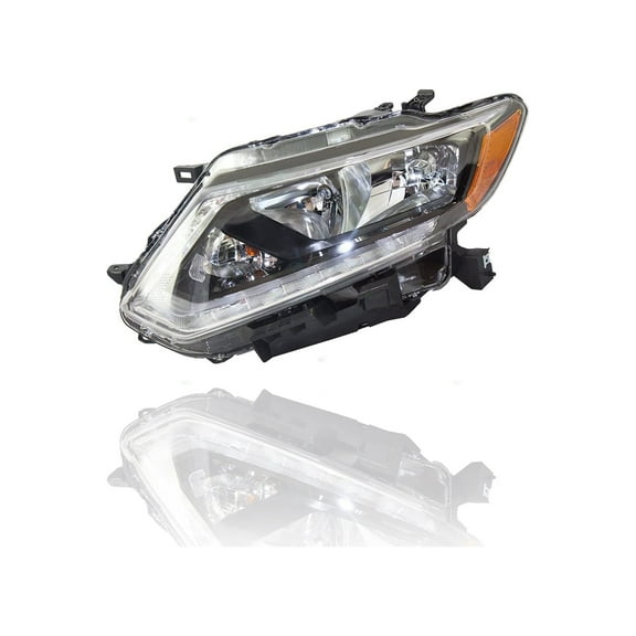 Headlight Assembly - Cooling Direct Fit/For 14-16 Nissan Rogue - Left Hand Driver Halogen, CAPA-Certified - 260604BA2A Fits select: 2014-2015 NISSAN ROGUE SELECT, 2014 NISSAN ROGUE S/SL/SV