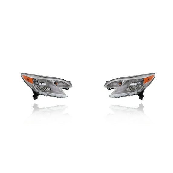 Headlight Assembly - Cooling Direct Fit/For 14-16 Nissan Versa Note S/S-Plus/SL/SV - Both Pair, Left Driver Right Passenger Hand (CAPA-Certified) - 260103WC0A, 260603WC0A