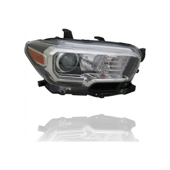Headlight Assembly - Cooling Direct Fit/For 16-23 Toyota Tacoma-TRD-Sport/Offroad/Limited - Black Bezel, LED Daytime Running Light, Halogen Foglamp - CAPA - Right Hand - Passenger - 8111004270
