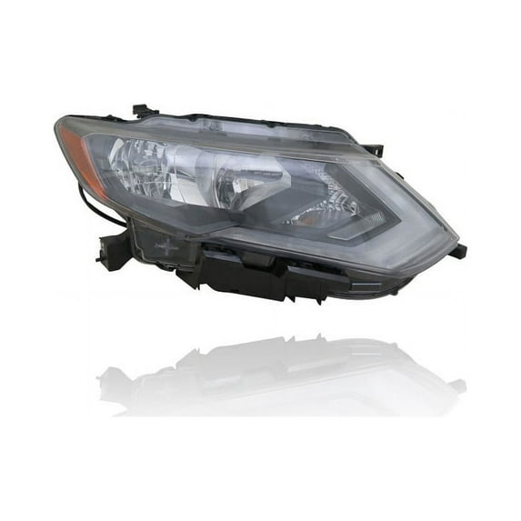 Headlight Assembly - Cooling Direct Fit/For 17-19 Nissan Rogue-S/SV/SL/Hybrid-SV (Exclude LED/SL-Premium/Hybrid-SL) - Halogen - Right Hand / Passenger - CAPA - 260106FL0A