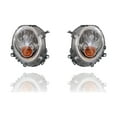 thumbnail image 1 of Headlight Assembly - Cooling Direct Fit/For 63122751870, 63122751869 07-13 Mini Cooper-Hatchback, 09-15 Convertible - Halogen, Yellow-Turn Indicator, Pair, Left Driver + Right Passenger Set, NSF, 1 of 4