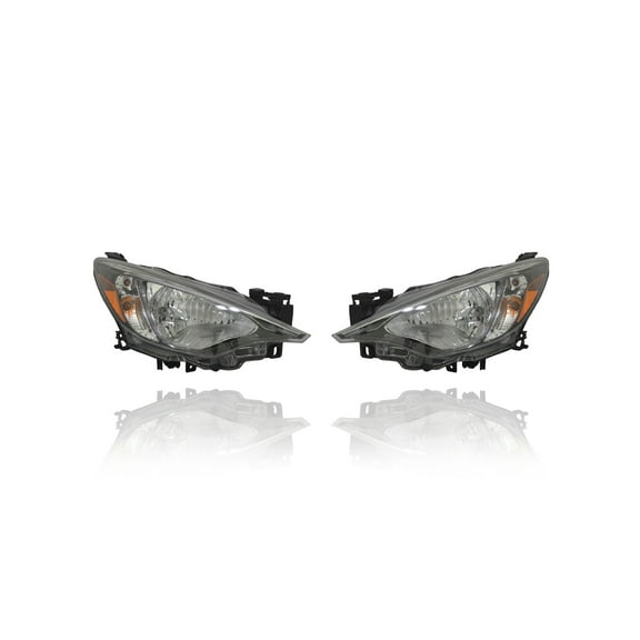 Headlight Assembly - Cooling Direct Fit/For 81130WB001, 81170WB001 16-17 Scion iA ,16-20 Toyota Yaris - Pair, Left Driver + Right Passenger Set, NSF