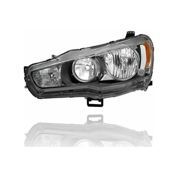 Headlight Assembly - Cooling Direct Fit/For 8301C361 09-17 Mitsubishi Lancer, 09-15 Evolution, 09-17 Sportback - Halogen, Left Hand - Driver, NSF