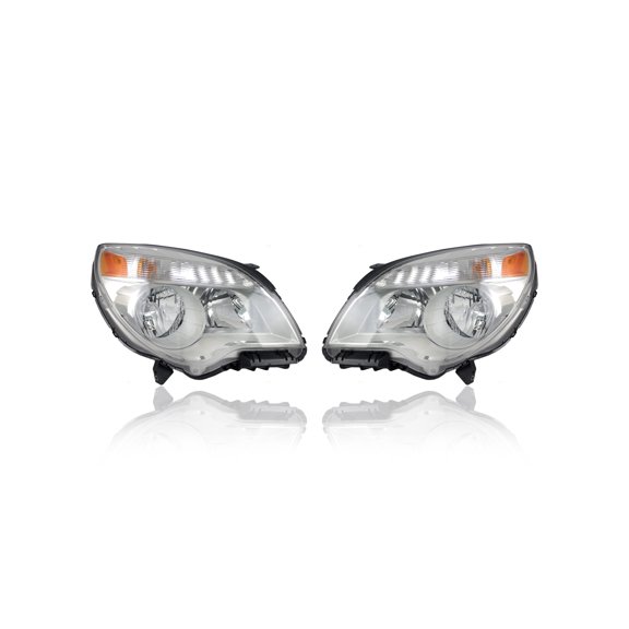 Headlight Assembly - Cooling Direct Fit/For GM2503338; GM2502338 10-15 Chevrolet Equinox LS/LT - Pair Left and Right Set, NSF
