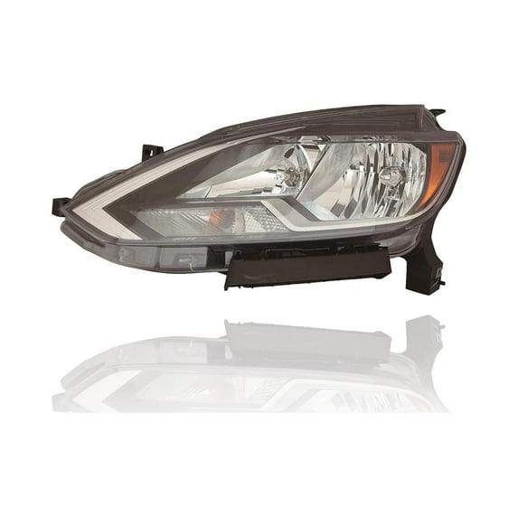 Headlight Assembly - Cooling Direct Fit/For NI2502244 16-19 Nissan Sentra - Left Hand - Driver, Halogen-Type, NSF