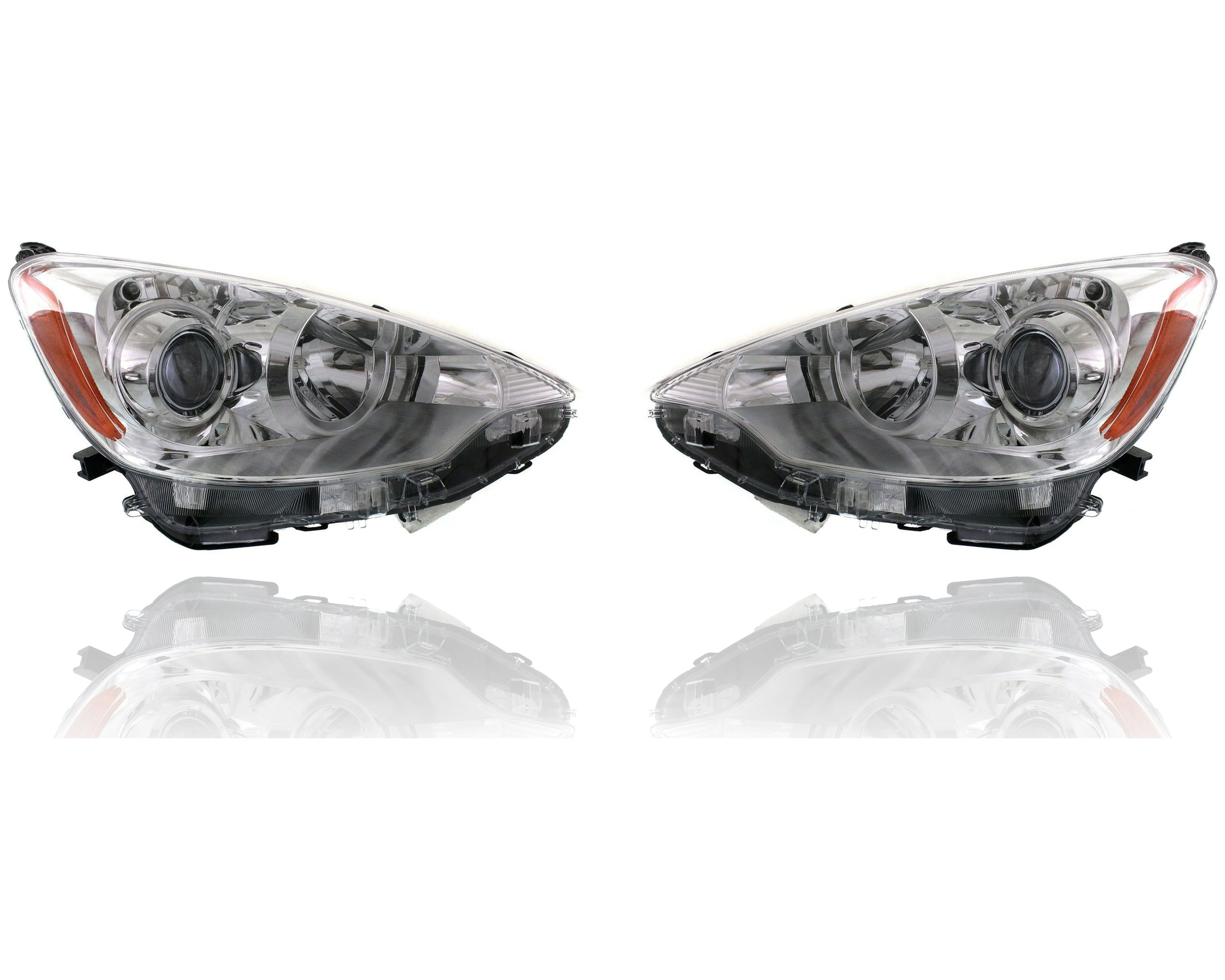 CAPA Certified Turn Signal Lights Set For 2015-2017 Toyota Prius C - Left And Right Front - Evan-Fischer