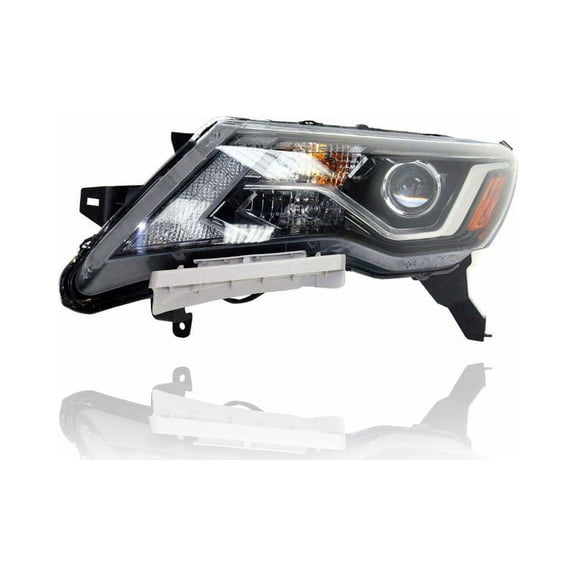 Headlight Assembly - DEPO Compatible/Replacement for '17-19 Nissan Pathfinder S/SV/SL - Halogen - Left Hand - Driver - 260609PF9A - CAPA