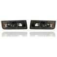 thumbnail image 1 of Headlight Assembly - Eagle Eye Compatible/Replacement for '02-06 Chevrolet Avalanche - Black Bezel For Body Cladding/Plastic Bumper Model - Pair, Left Driver + Right Passenger Set - 15136537, 15136536, 1 of 4