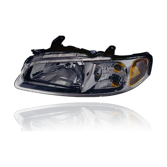 Headlight Assembly - Eagle Eye Compatible/Replacement for '00-01 Nissan Sentra Base/XE/SE/CA/GXE - Chrome Interior - Left Hand - Driver - 260605M026
