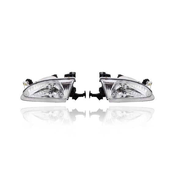 Headlight Assembly - Eagle Eye Fit/For 98-00 Toyota Corolla - Left Driver + Right Passenger Set Pair Both - 8111002060 , 8115002050