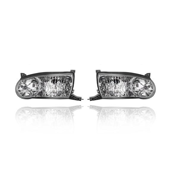 Headlight Assembly - Eagle Eye Fit/For TO2503133; TO2502133 00-02 Toyota Corolla - Pair Left and Right Set