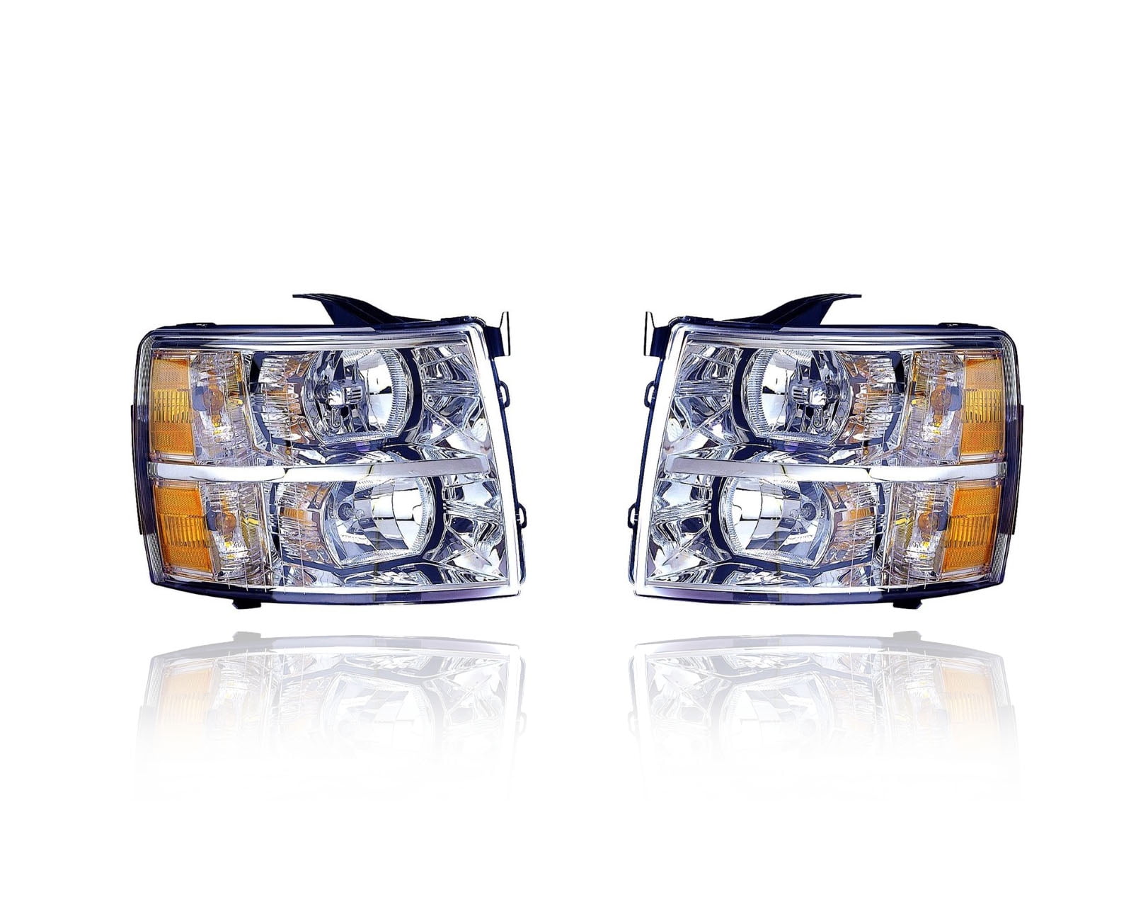 Headlight Assembly Fit/For 07-13 Chevrolet Silverado - Pair, Left ...