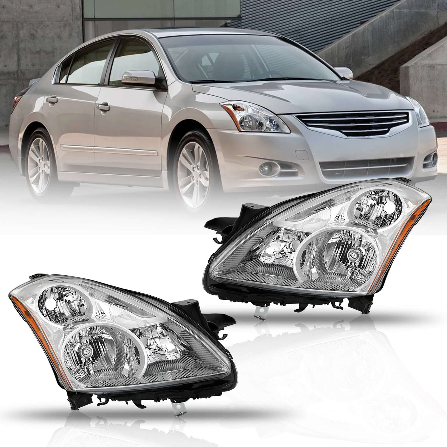 TYC 209109009 Right Headlight Assembly for 20102013 Nissan Altima