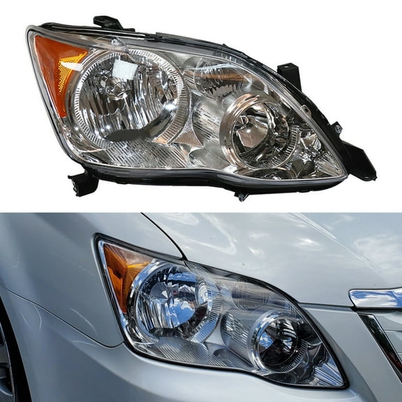 Headlight Assembly For Toyota Avalon 2008 2009 2010 3.5L HID Passenger Side Headlight Headlamp Replacement W/o Ballast Chrome Housing (Right Side)