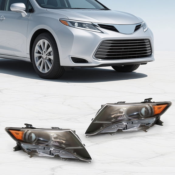 Headlight Assembly Left+Right Side Direct Replacement FOR 2009-2016 Toyota Venza Base/LE/XLE Halogen