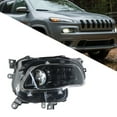 thumbnail image 1 of Headlight Assembly Replacement for 2014-2018 Cherokee Halogen Projector Black Headlight Passenger Right Side CH2503249, 1 of 7