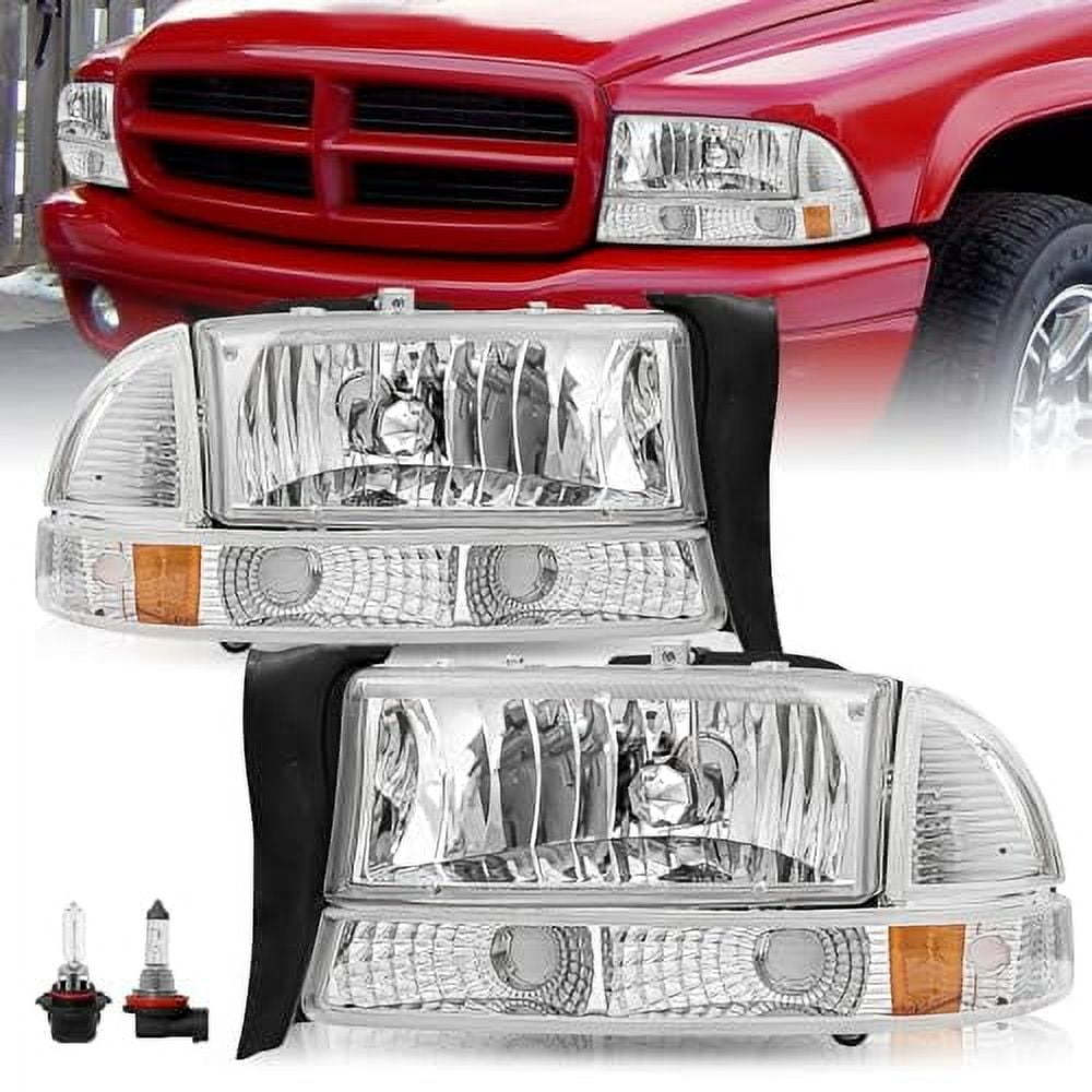 Headlight Assembly Set for 1997-2004 Dakota / 1998-2003 Durango ...
