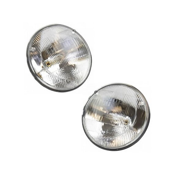 Headlight Assembly Set 2 Piece - Compatible with 1967 - 1971 Oldsmobile 442 1968 1969 1970