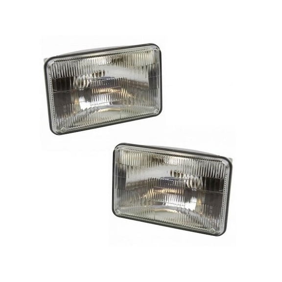 Headlight Assembly Set 2 Piece - Compatible with 1975 - 1985 Cadillac Eldorado 1976 1977 1978 1979 1980 1981 1982 1983 1984